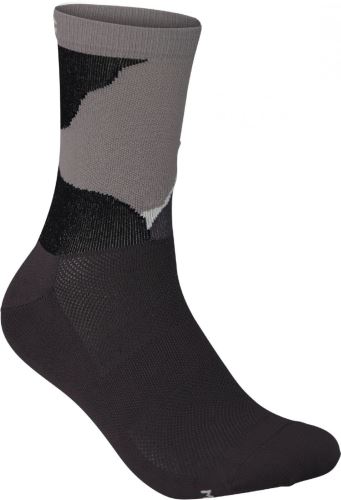 cyklistické ponožky POC Essential Print Sock - Color Splashes Multi Sylvanite Grey vel. M (39-41)
