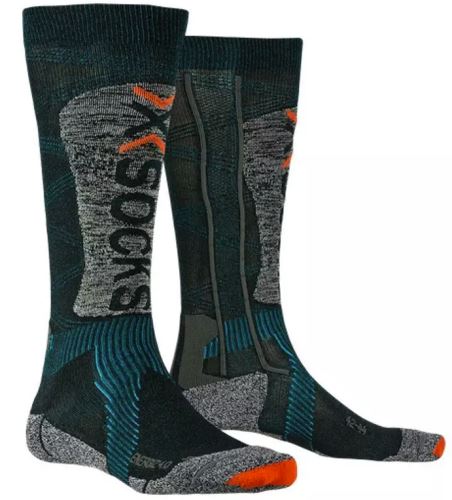 lyžařské ponožky X-Socks SKI ENERGIZER LT 4.0 - Petrol/Grey vel. 39/41