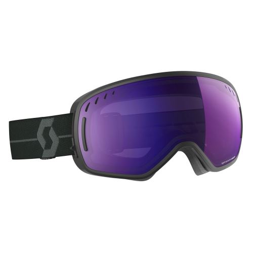 Lyžařské brýle Scott LCG LS - black/grey/light sensitive blue chrome